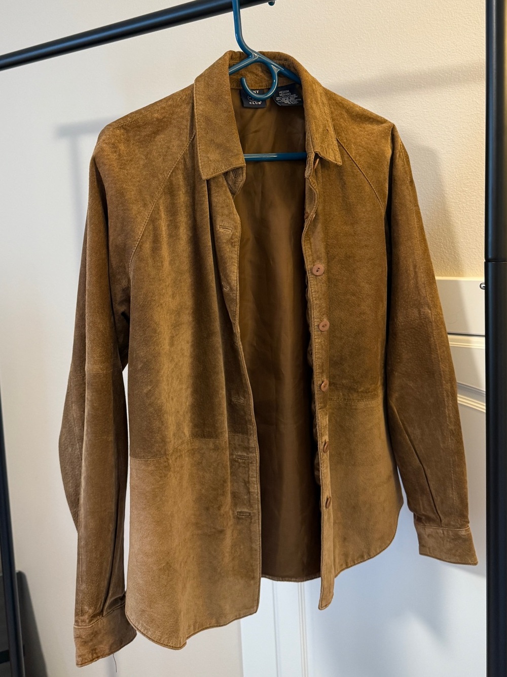 Hunt Club Tan Suede Leather Jacketed